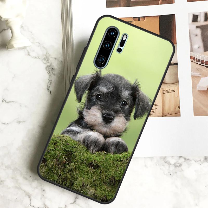 Schnauzer Puppy Dog Case For Huawei Nova 11 11i 10 9 SE 8i 7i 3i Y60 Y61 Y70 Y90 Y91 P20 P40 Lite P30 Pro Cover
