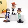 6 ks/sada anime one piece akční figurka pvc luffy nová akční sběratelská figurka model dekorace panenka dětské hračky pro vánoční dárek