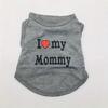 Dog Vest I Love My Mommy Daddy Puppy T-Shirt Summer Sleeveless Pet Clothing for Small Medium Dogs Cats Apparel