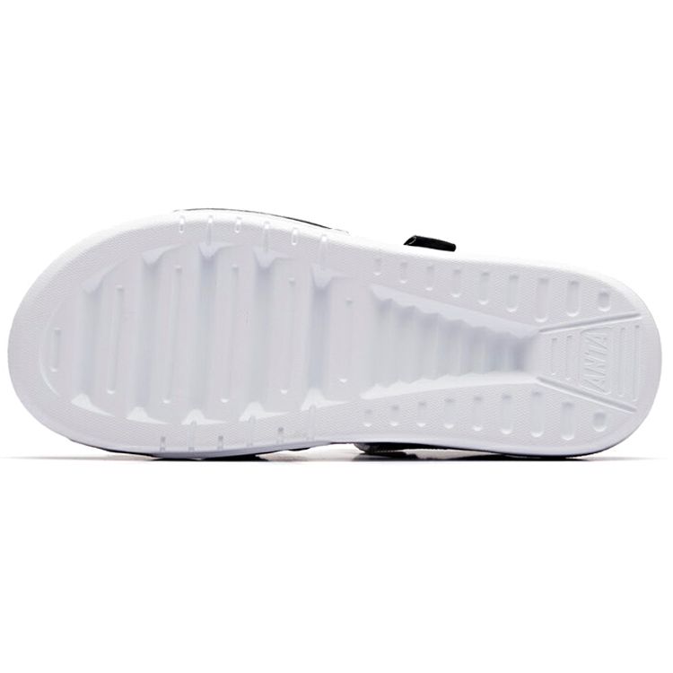 Anta Non-Slip Wear-Resistant Sports Sandals Men Sandals Black White 91926973-1