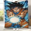 Anime D-Dragon Ball Game Cartoon Flannel Blanket,Ultra Soft Warm Plush Throw for Home Bedroom Bed Sofa Cover Office Camping
