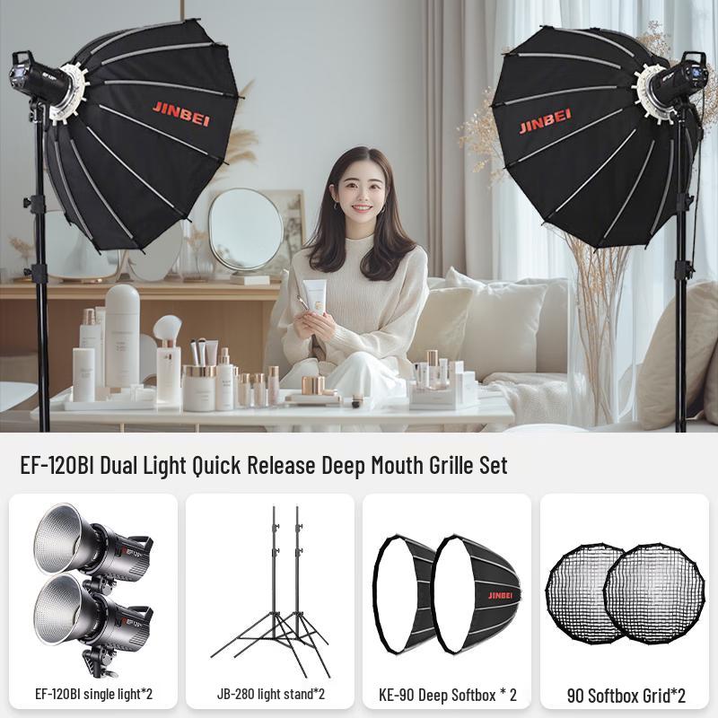 JINBEI EF-120BI Bi-Color LED Video Light