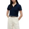 Tommy Hilfiger Slim Fit Short Sleeve Gold Button Polo Shirt Women Tops WW0WW49252-C1G