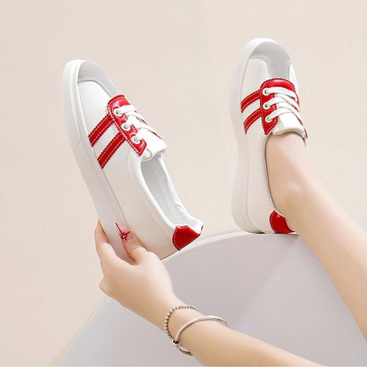 

Spring little white shoes new female students height increase flat-soled sports board shoes casual shoes female 36