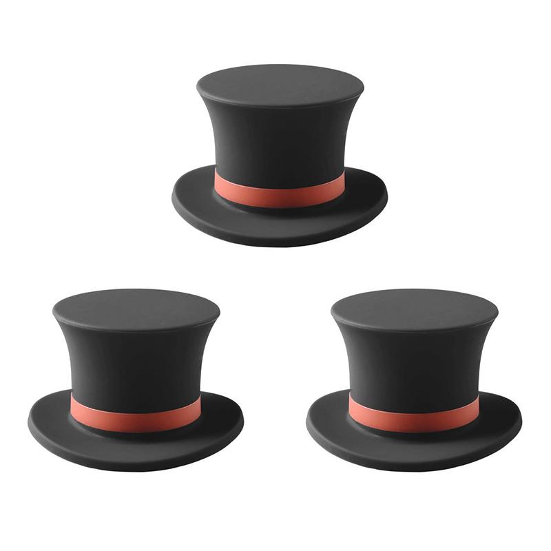 LMETJMA 3Pcs Silicone Magic Cap Wine Bottle Stopper Reusable Wine Stopper Bottle Caps Wine Sealer For Christmas Decorative JT235