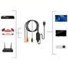 3RCA to Hdmis Adapters 1080P Resolution Converter Supporting NTSC Format for Home Theater Devices Gaming Consoles