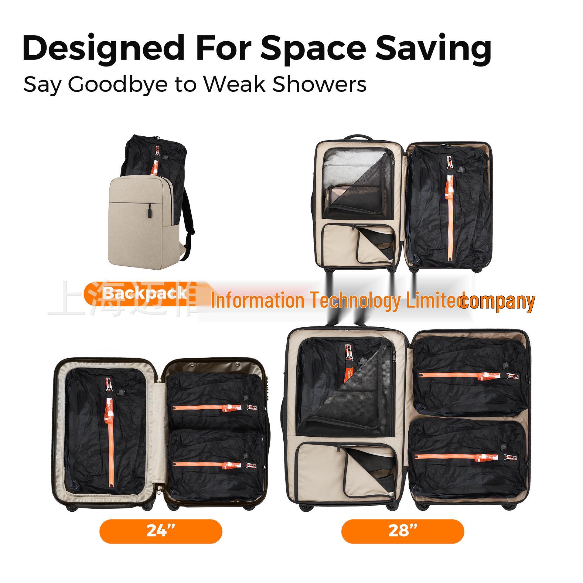 Aerogogo Vacuum Storage Bag - Airtight, Moisture-Proof, Waterproof Compression for Travel Medium - 45*28*14cm чёрный