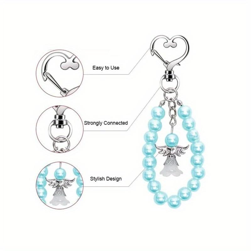 10 ks Roztomilých Andělských Klíčenek s Dárkovými Krabičkami a Poděkovacími Kartičkami Křtiny Nevěsty Svatba Gender Reveal Party