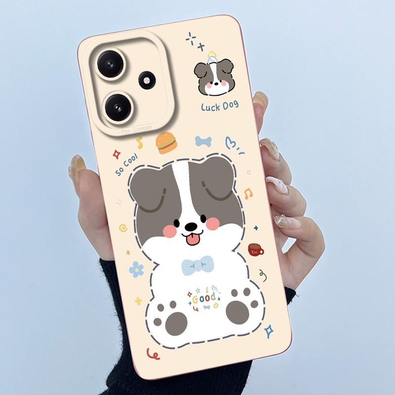Phone Case For Xiaomi POCO M6PRO 5G Redmi Note 12R 5G Cute Panda Sweet Girls Cats Shockproof Silicone Back Cover For Redmi 12 5G