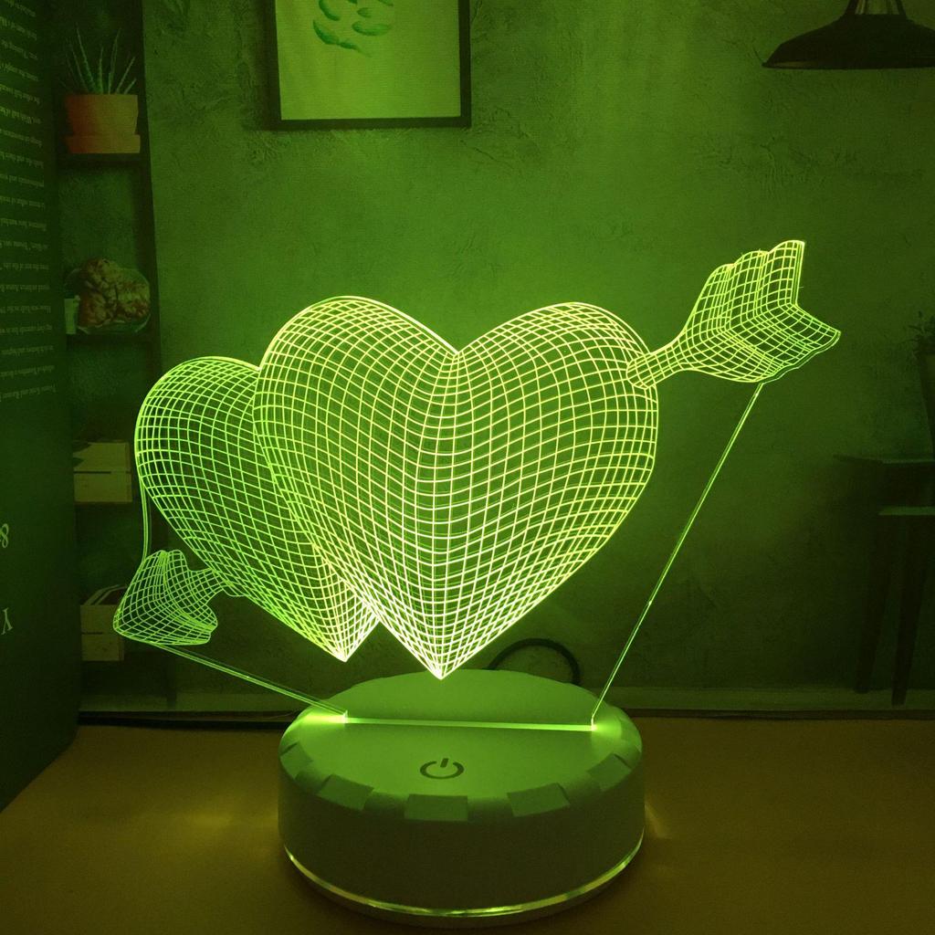 Creative 3D Cartoon Night Light - Gift for Girlfriend or Female Classmate, Perfect for Birthday or Dorm Desk.