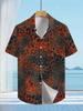 Hawaiian Style Men'S Casual Shirt with Leopard Print - Short Sleeve Button Design, Vibrant Colors, Suitable for Outdoor And Casual Wear in Summer,