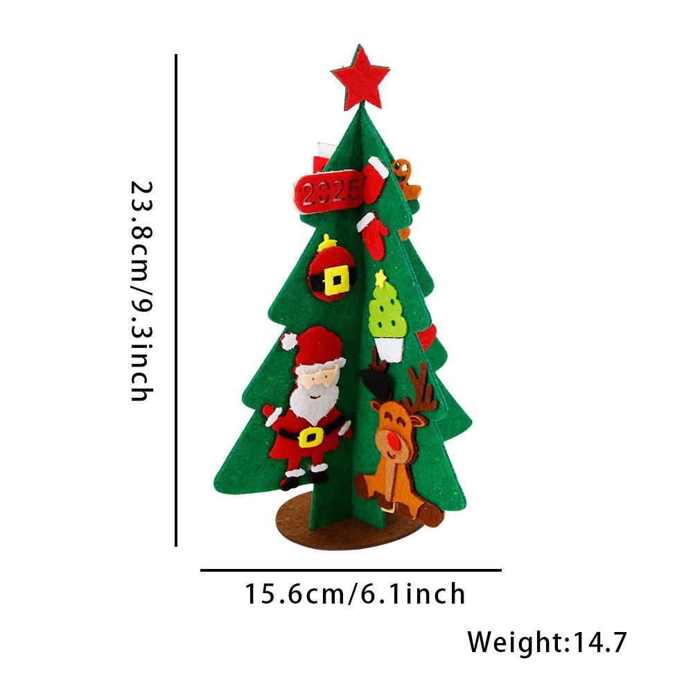 Handmade Non-Woven Christmas Tree Hanging Decoration, Children'S Mini Christmas Tree Material Package, Christmas Decorations
