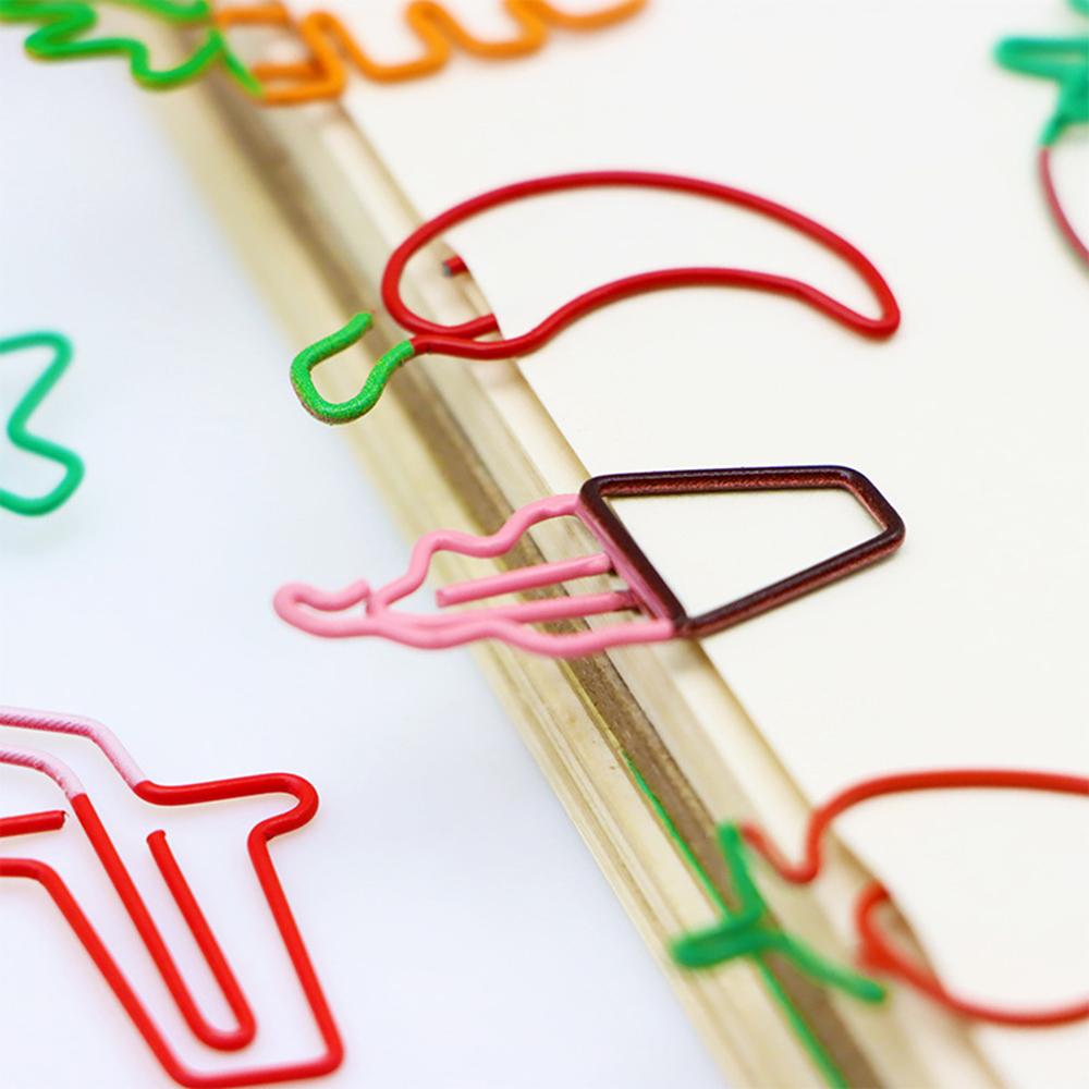 10 Pieces Cartoon Vegetabl Creative Carrot Metal Office School Supplies Cute Paper Clips Gift