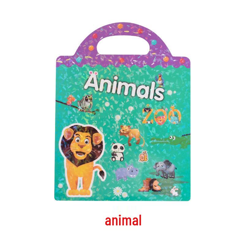 Kindergarten Educational Scene Stickers: DIY Focus Training Quiet Book