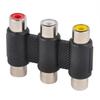 3 RCA AV Audio Video Female To Female Coupler Adapter Extension Cable Component