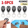 433MHZ Gate Alarm Remote 4 Keys Wireless Auto Remote Universal Replacement Control Copy Code Multi-function for Electric Vehicle