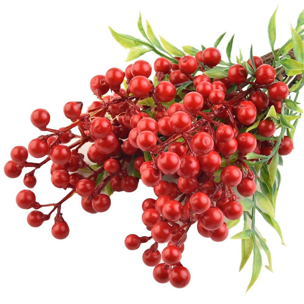 Christmas Decoration Supplies Faux Berry Flowers for Xmas Tree and Wreath
