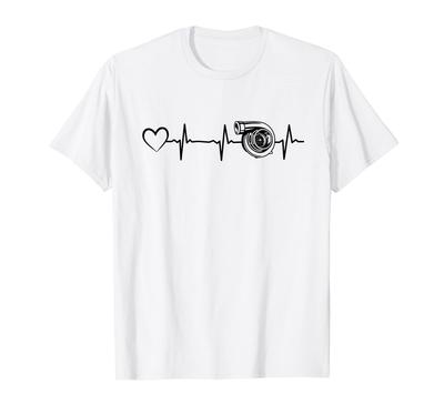 Auto Turbo Herzschlag Herz Autorennen Turbo Boost Turbo T-Shirt