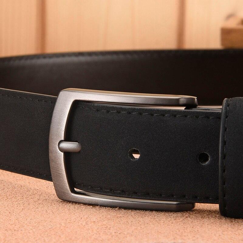 Men'S Suede Belt Retro Trend Alloy Buckle Men'S Belt Large Size Genuine High-End Belt  New, Gift For Boyfriend And Dad