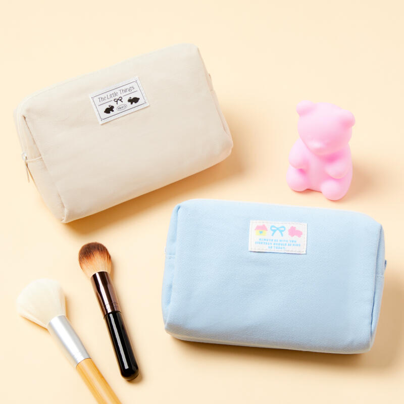 Cotton Label Pouch Sky Blue (37003379)