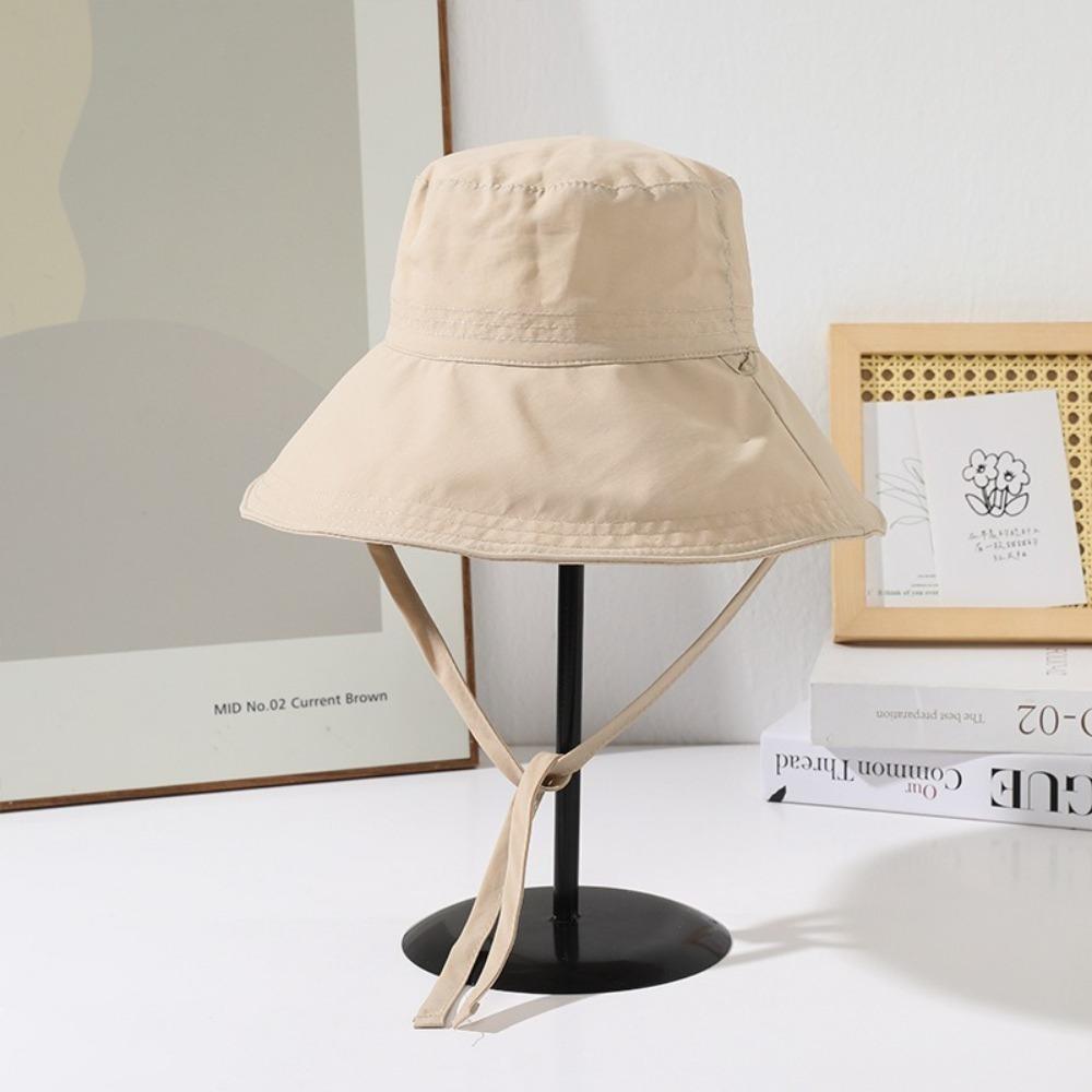 

Повседневная быстросохнущая кепка, регулируемая шляпа от солнца, тонкая шляпа рыбака на шнуровке, унисекс хаки