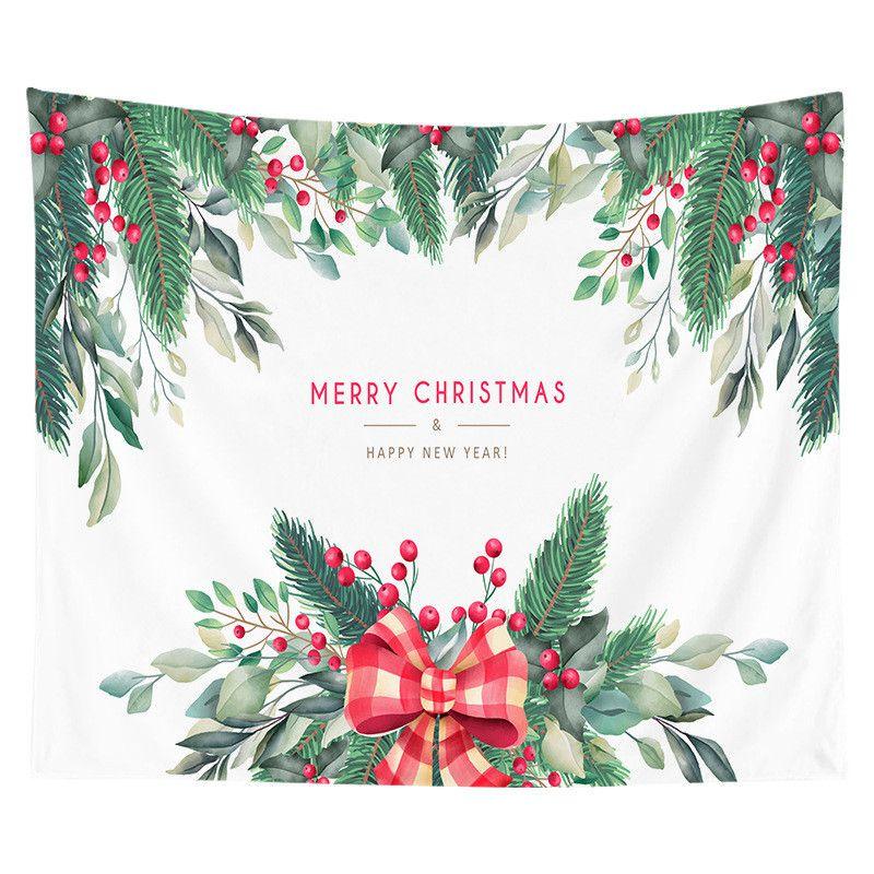 Festive Christmas Tapestry Wall Hanging Art In Exquisite Design For Home Decoration