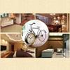 Antique Bicycle Alarm Clock Arabi Numeral Desk Clock Vintage Table Clock Home Office Bedroom Dormitory Decoration