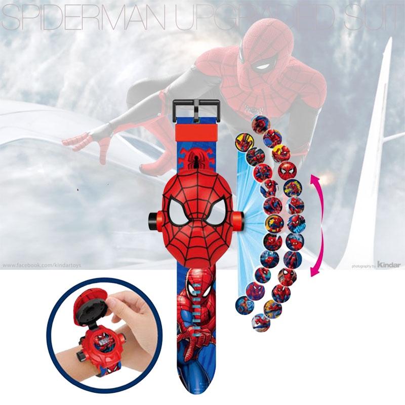Cartoon Electronic Ultraman Watch For Kids 3-8 Years Old With Projection And Light Feature