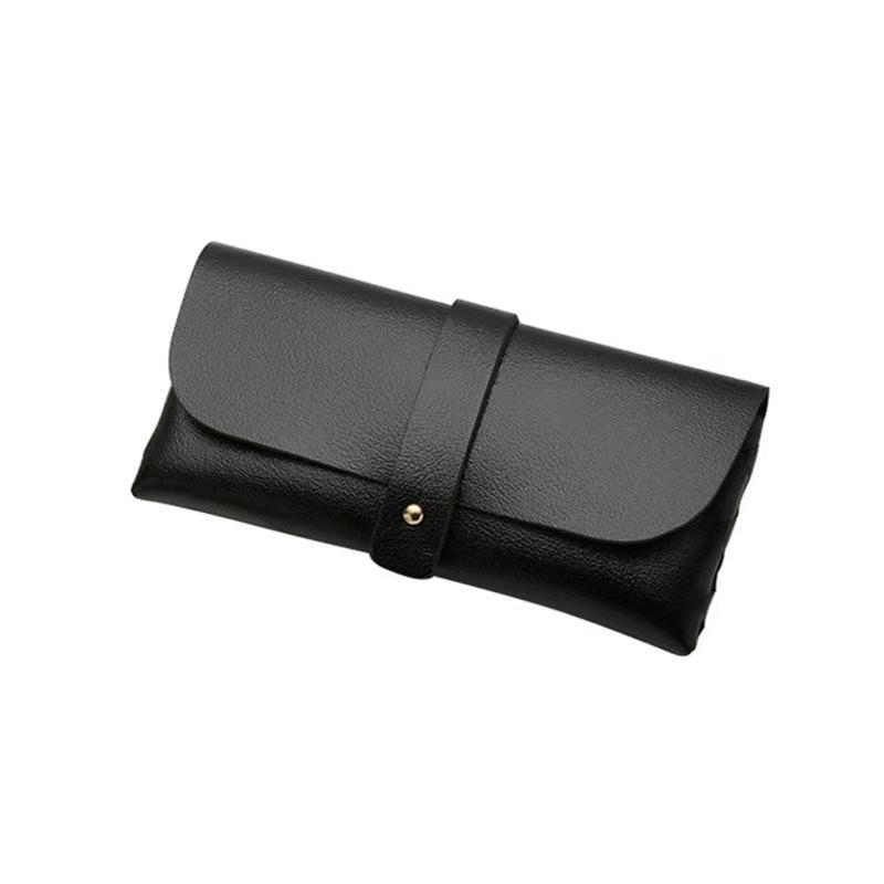 Fashionable Leather Soft Sunglasses Case with Gift Box and Trendy Strap