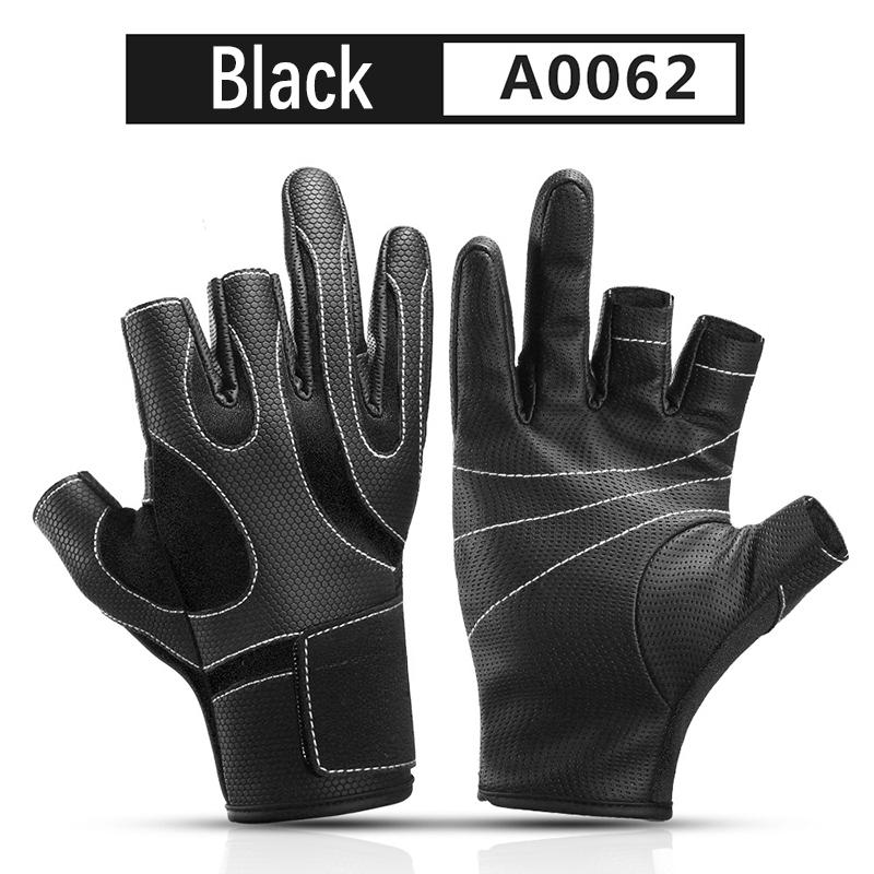 

Осенние и зимние перчатки для езды на открытом воздухе, рыбалки, открытые перчатки с тремя пальцами, мужские и женские, нескользящие перчатки для езды на велосипеде XL
