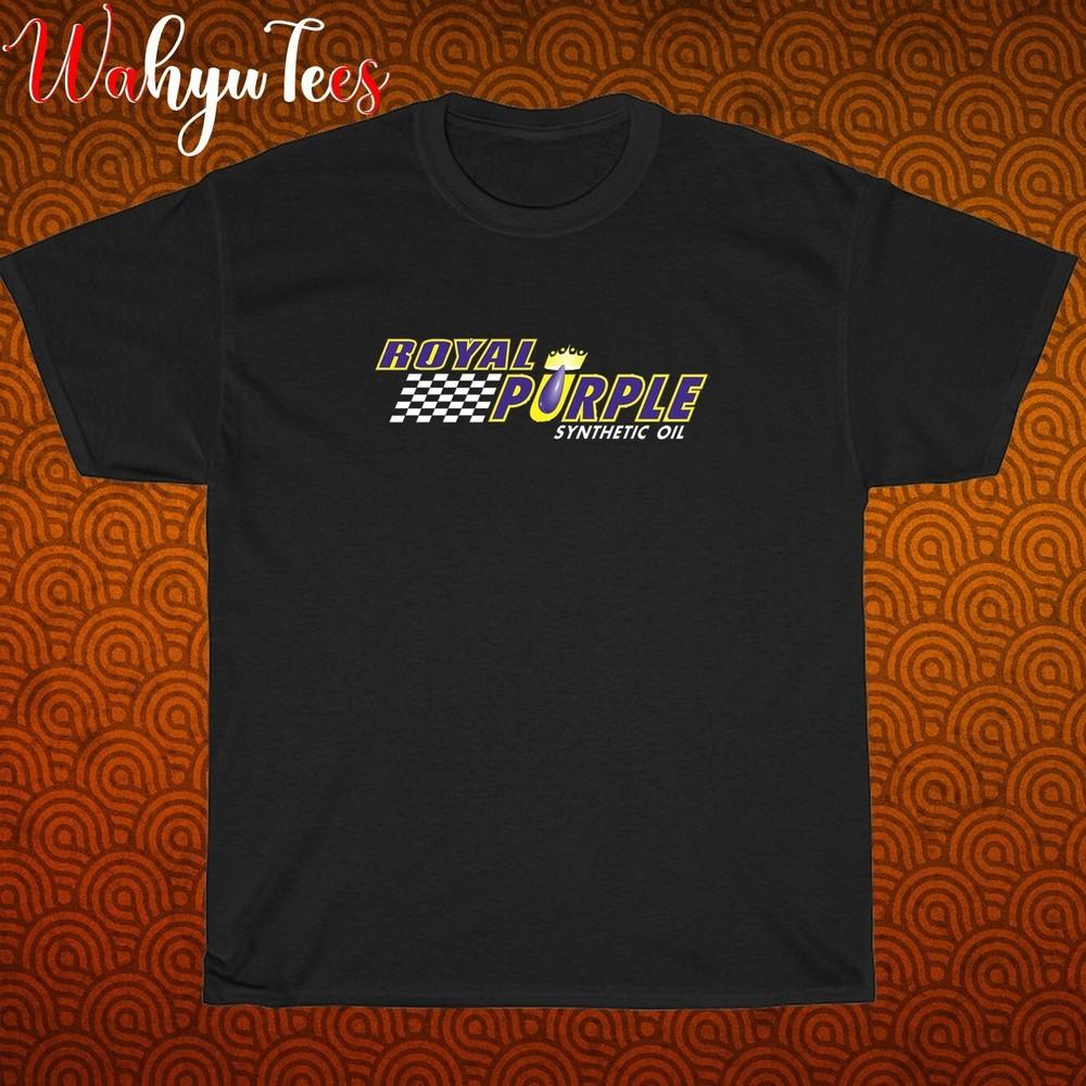 

New! Royal Purple Synthetyc Oil Logo Black Navy White Size S-5XL Unisex T-Shirt M