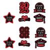 Paper Cupcake Toppers Class Of 2025 Graduation Decorations 2025 Grad Centerpiece Sticks Graduation Party Table Topper Decoration