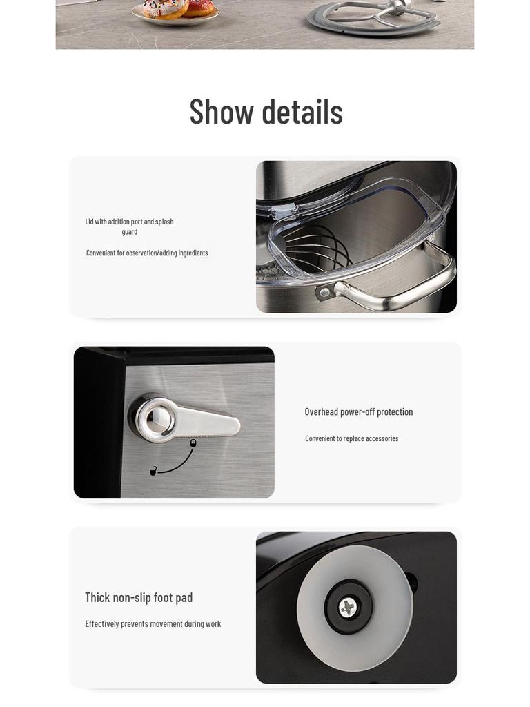 Oakes 16L Multifunctional Stand Mixer: Commercial Dough & Cream Whipping Blender for Custom Cake Toppings.