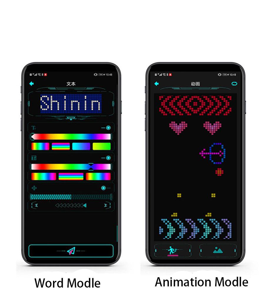 Electronic DIY Magic Bluetooth LED Glasses Shining USB Charge Eyewears