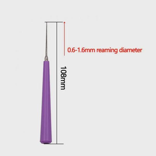 1PC Diamant Perle Glas Perle Reibahle Grat Perlen Loch Vergrößerer Werkzeuge Puncher für DIY Schmuck Machen Perle Reibahle