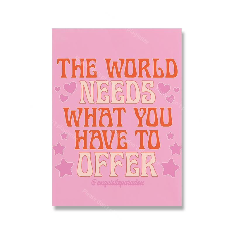 Cartoon Abstract Colorful Poster Childish Cute Art Quote Canvas Print Nursery Wall Mural Painting Picture Living Room Home Decor