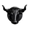 Unique Gift for Men Bull Head Hat Rack, Lightweight Wall-Mount Key Holder, Decorative Coat Heavy Duty PLA Wall Mount Hook, Retro Animal Hanger