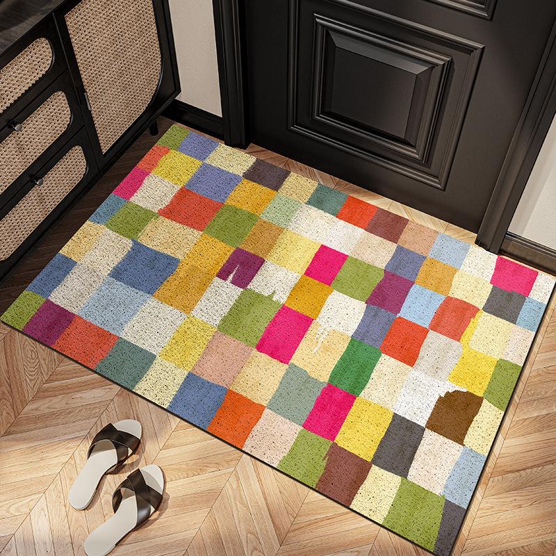 Entry Door Floor Mat Outdoor Soil Rubbing Non-Slip And Wear-Resistant Can Be Cut Silk Ring Entrance Foyer 2024 Thickened Foot Pad
