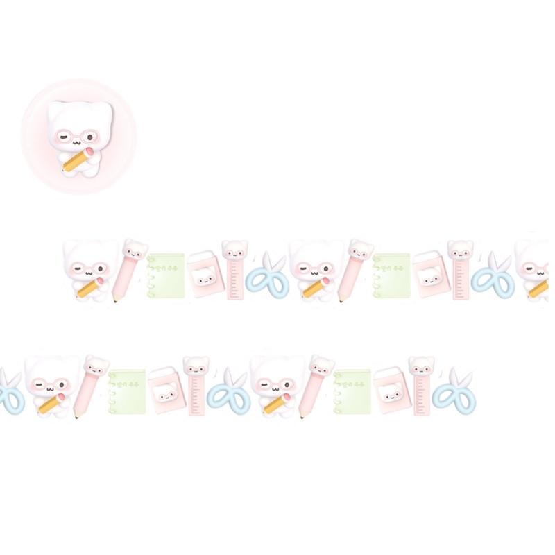 Animal Print Adhesive Tape Scrapbooking Decorative Tape for Craft 20mmx3m Aesthetic Masking Tape for Journal Wrapping