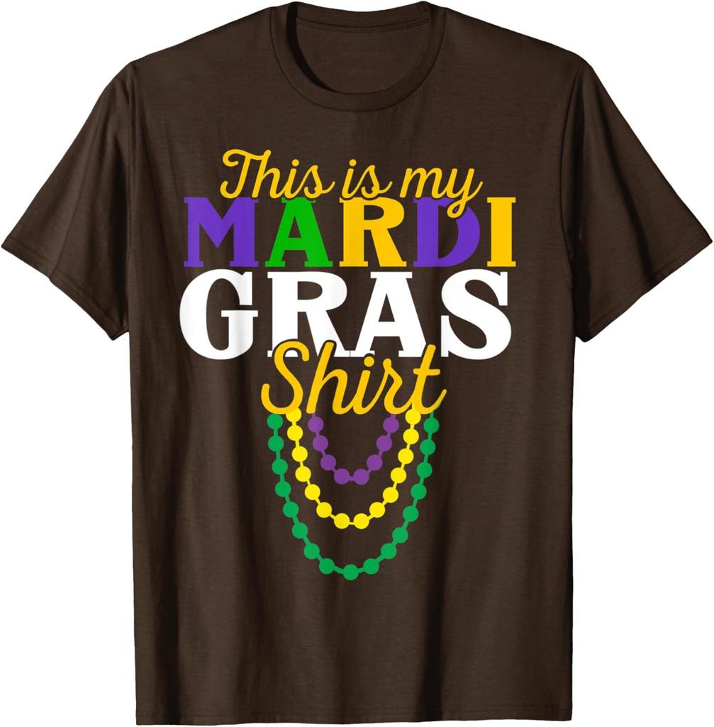 Carnival This Is My Mardi Gras Funny Design Unisex T-Shirt