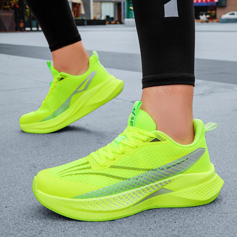 Herren Sports Spezialität Marathon Laufschuhe Carbonplatte Atmungsaktiv Leichtgewicht Damen Bequem Sportlich Rutschfest Dämpfung Stabilität Sneaker