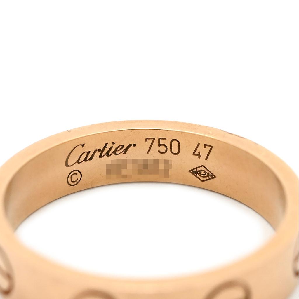 Cartier B4085200 love Mini love ringRing ring 18K Pink Gold #7(JP Size) Array