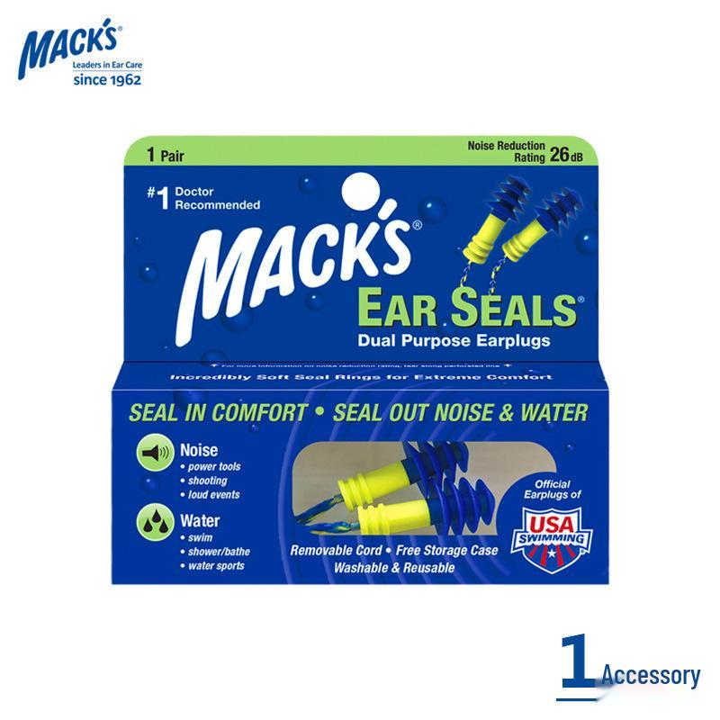 MACK'S Silicone Noise Reduction Earplugs for Sleeping and Snoring