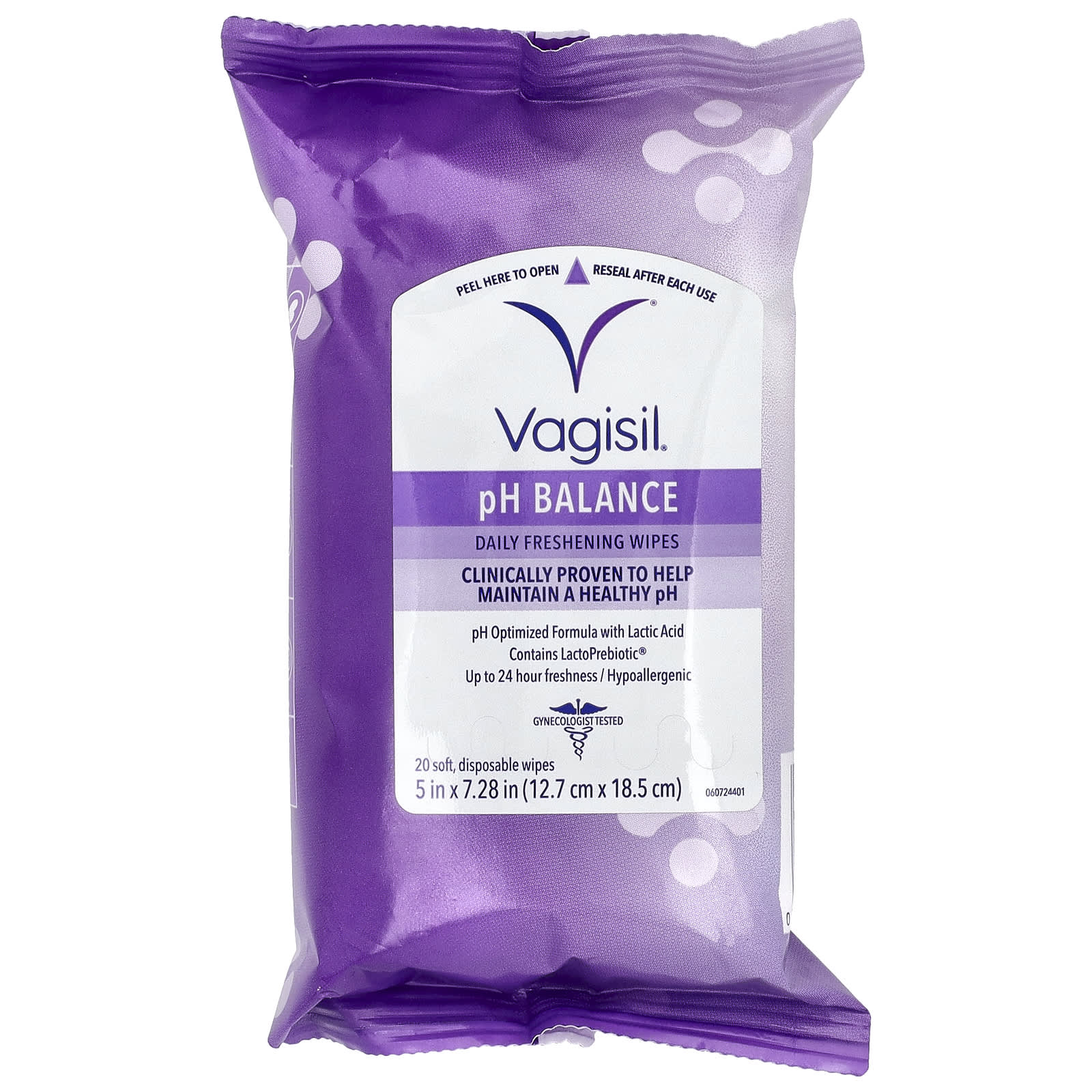 

Vagisil, Daily Refreshing Tissues, pH Balanced, 20 Disposable Tissues