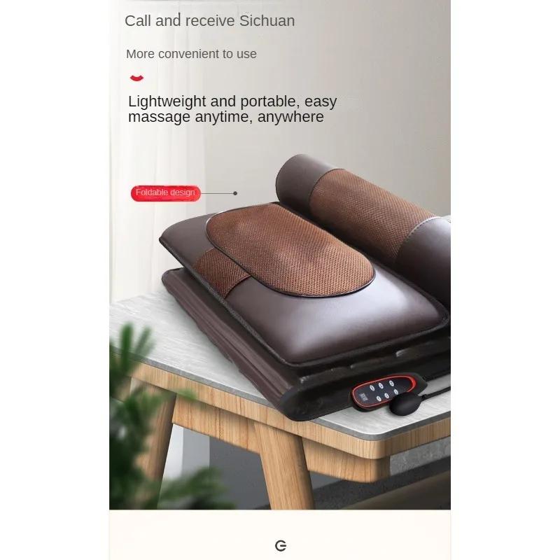 JINKAIRUI Full Body Electric Massage Mattress Multi-function Shoulder/Neck/Waist/Back Kneading Vibration Massage Pad with Heatin