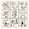 Cartoon Wood Rubber Stamp Lovely Cats Stamp Decorative Stamp Animal Stamp for Card Making