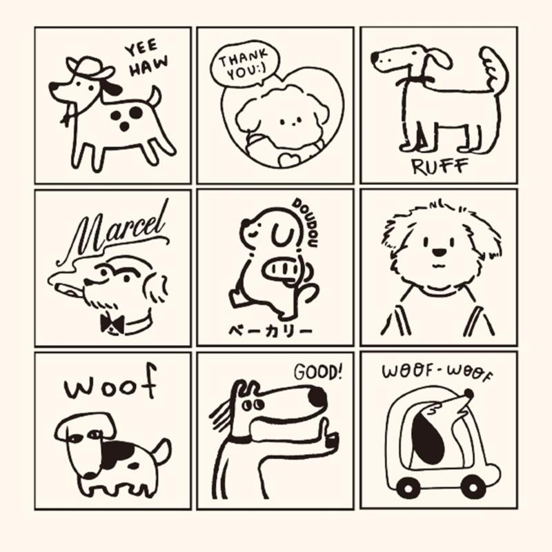 Cartoon Wood Rubber Stamp Lovely Cats Stamp Decorative Stamp Animal Stamp for Card Making