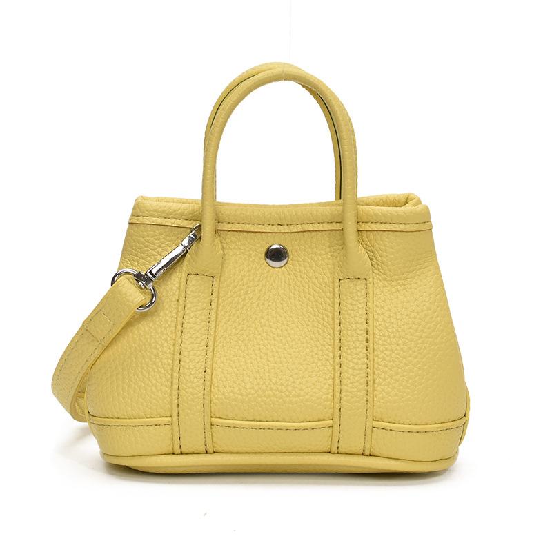 New Product Wholesale Niche Design Simple Mini Handbag Korean Personality Versatile Lychee Pattern Messenger Change Bag Woman