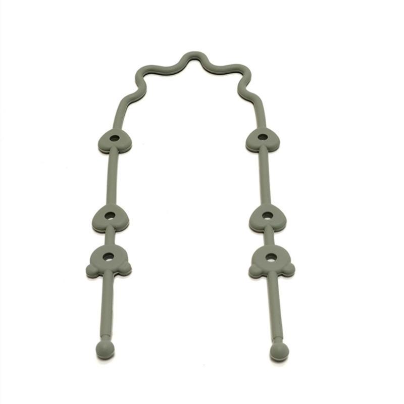 

Силиконовая цепочка против потери, регулируемые ремешки, мультяшный держатель для пустышки, цепочки для бутылочек, прорезыватель для зубов, шнурок для игрушки, держатель для соски, для коляски 2 pcs