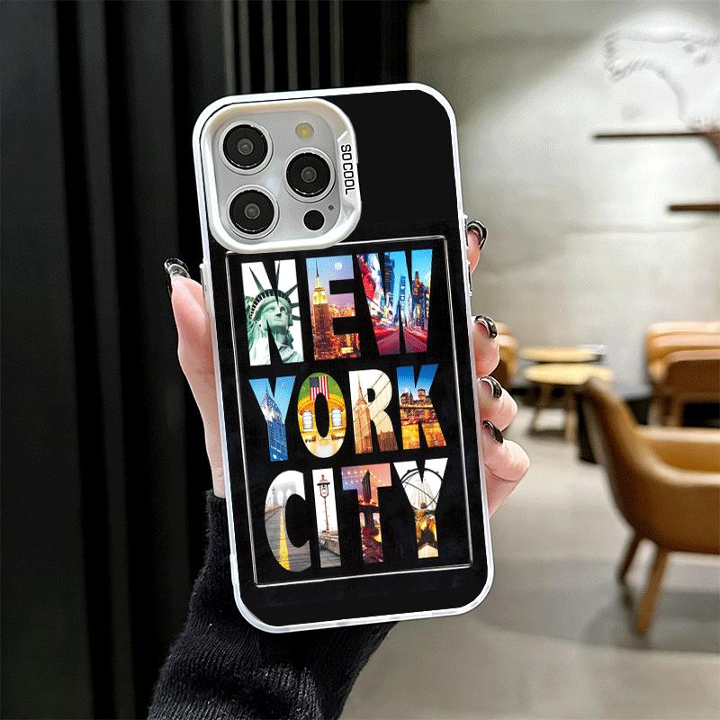 

NYC New York City Soft Phone Case for iPhone 15 16 17 Pro Max 17Air 16E 14 Plus 13 12 Mini Shockproof Cover Back Shell iPhone 12 Pro